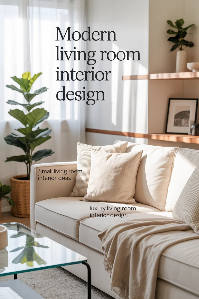 Modern living room interior design