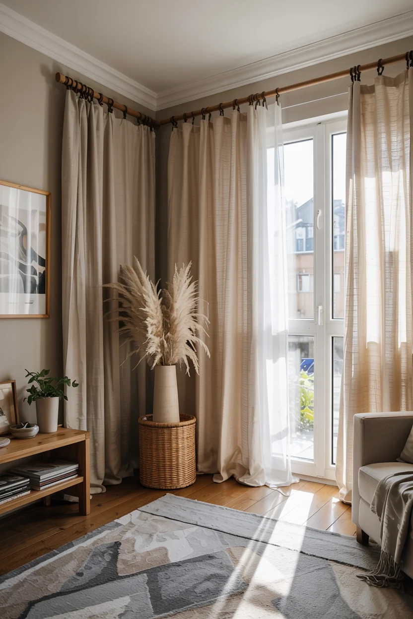 Curtain in living room