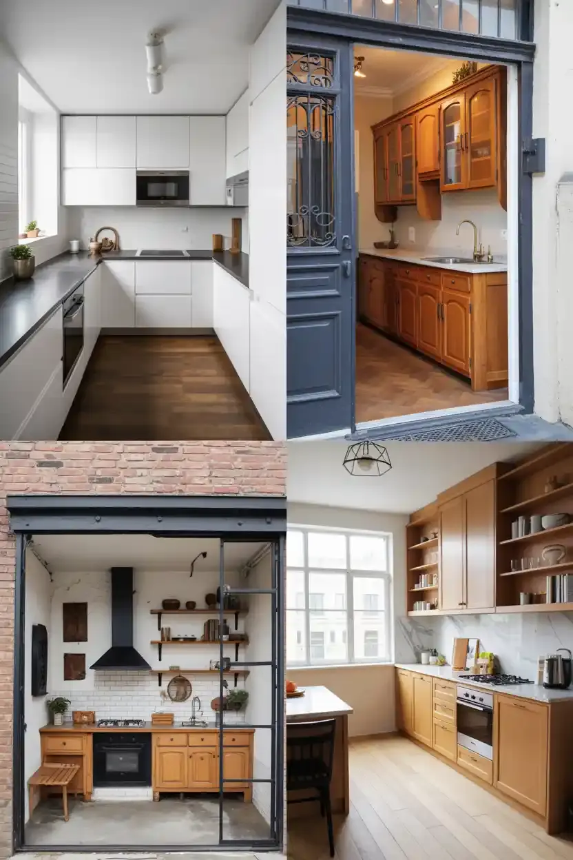 Kitchen at the Entrance of Apartment