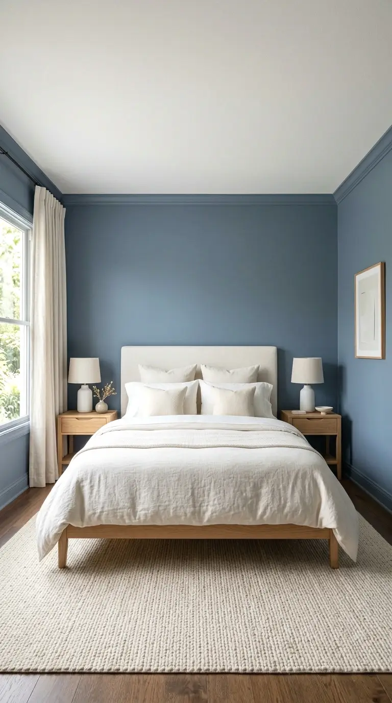 slate blue and ivory