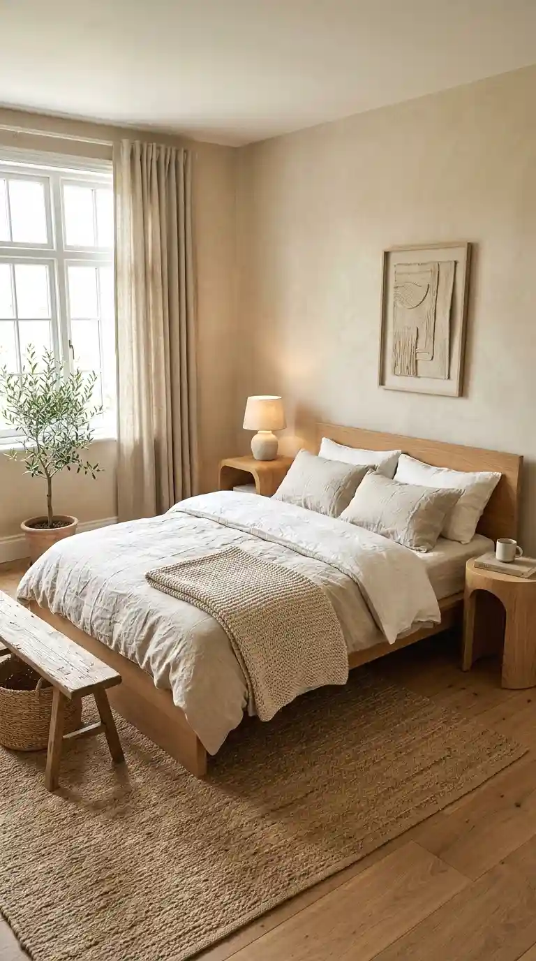 use linen bedding for effortless texture