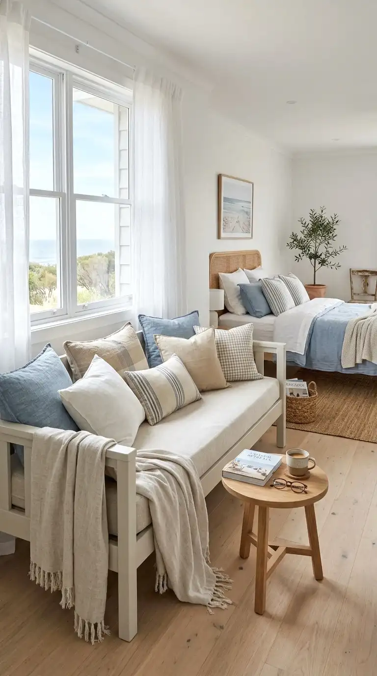 add a daybed or window seat for lounging