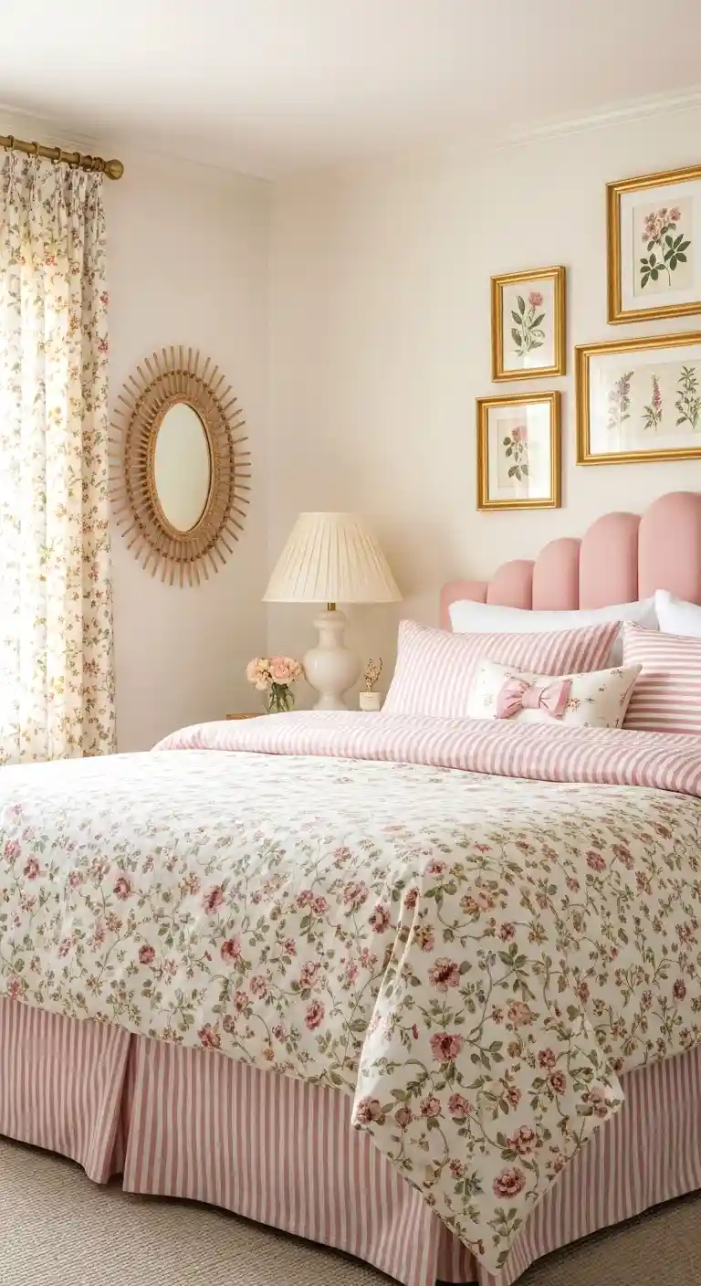 airy coastal grandmillennial with pattern and charm