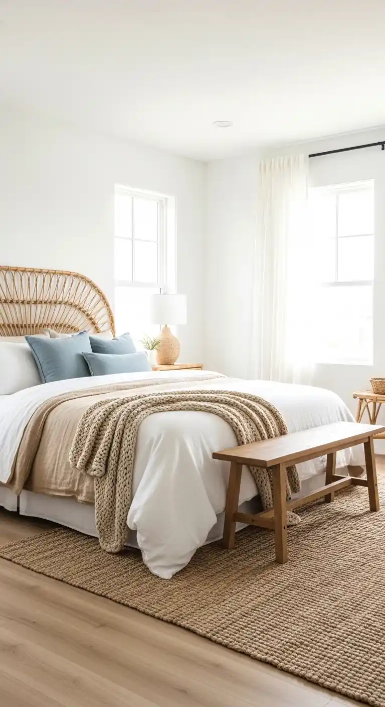 coastal calm with sandy tones and natural texture
