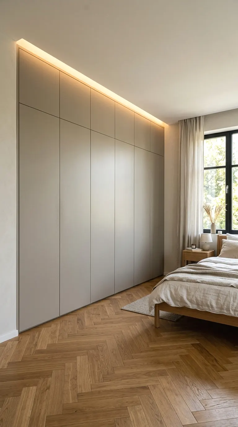 go full floor-to-ceiling with built-in panels