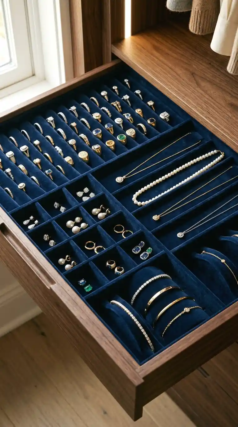 add a jewelry and accessories drawer insert
