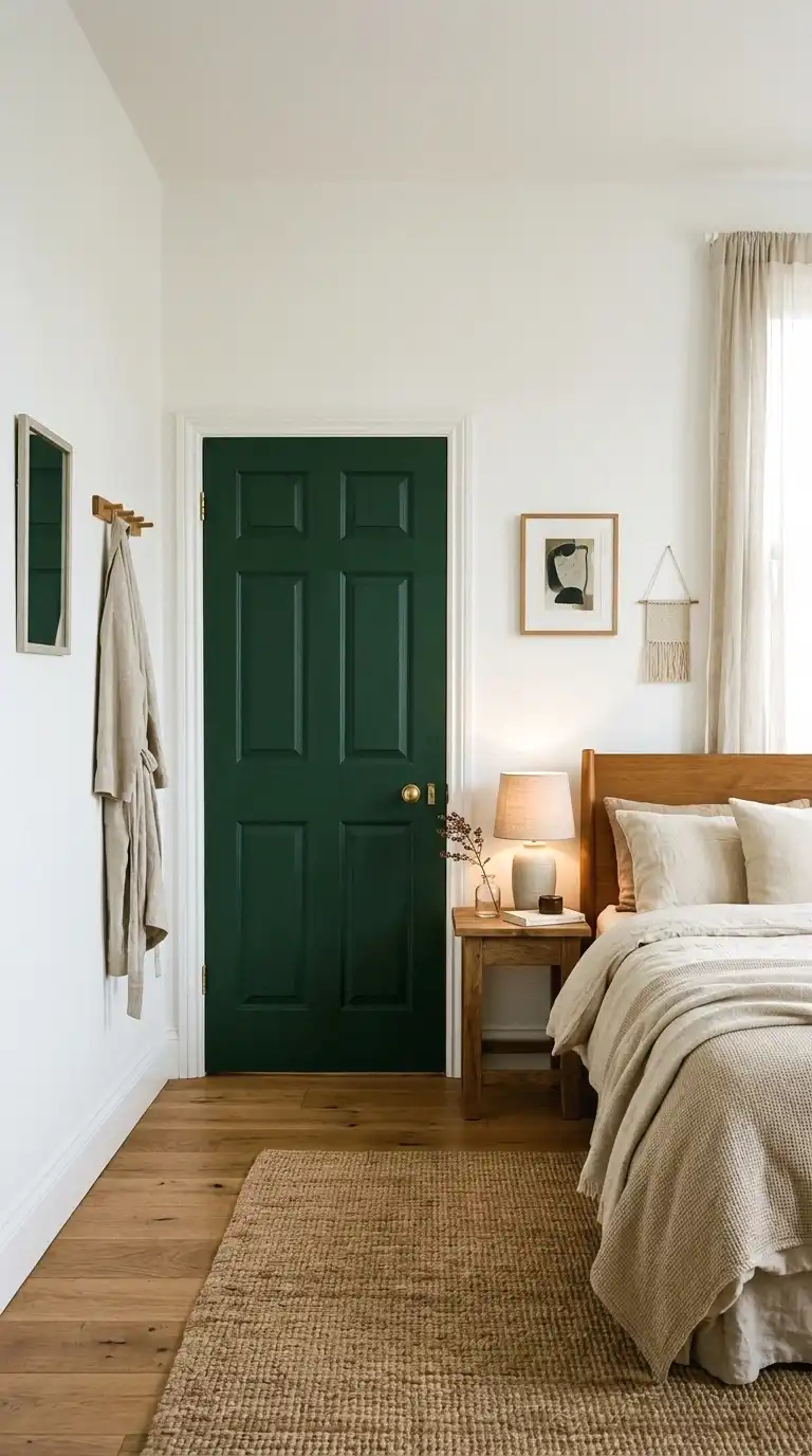 paint the door a contrasting bold color