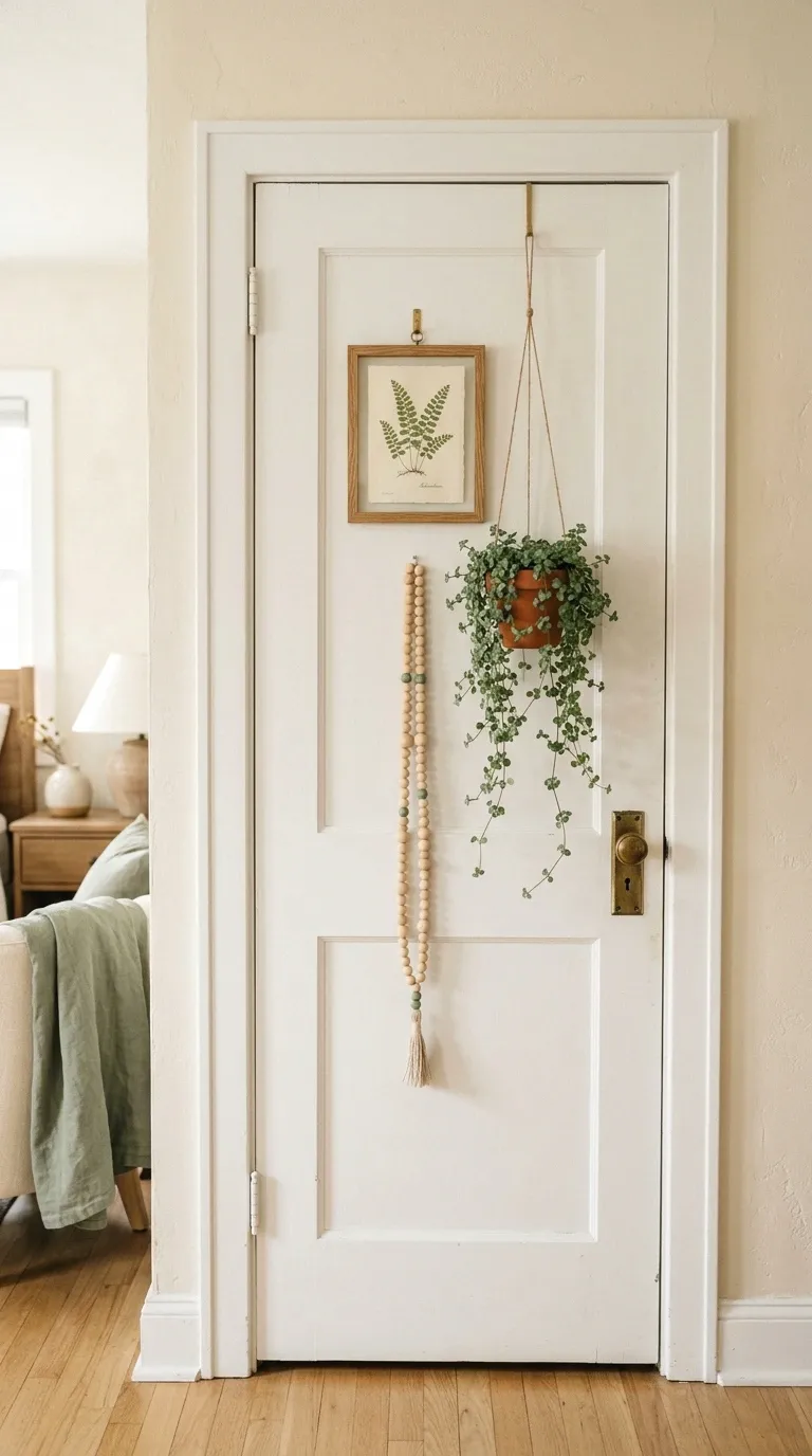 build a layered hang with hooks, plants, and art