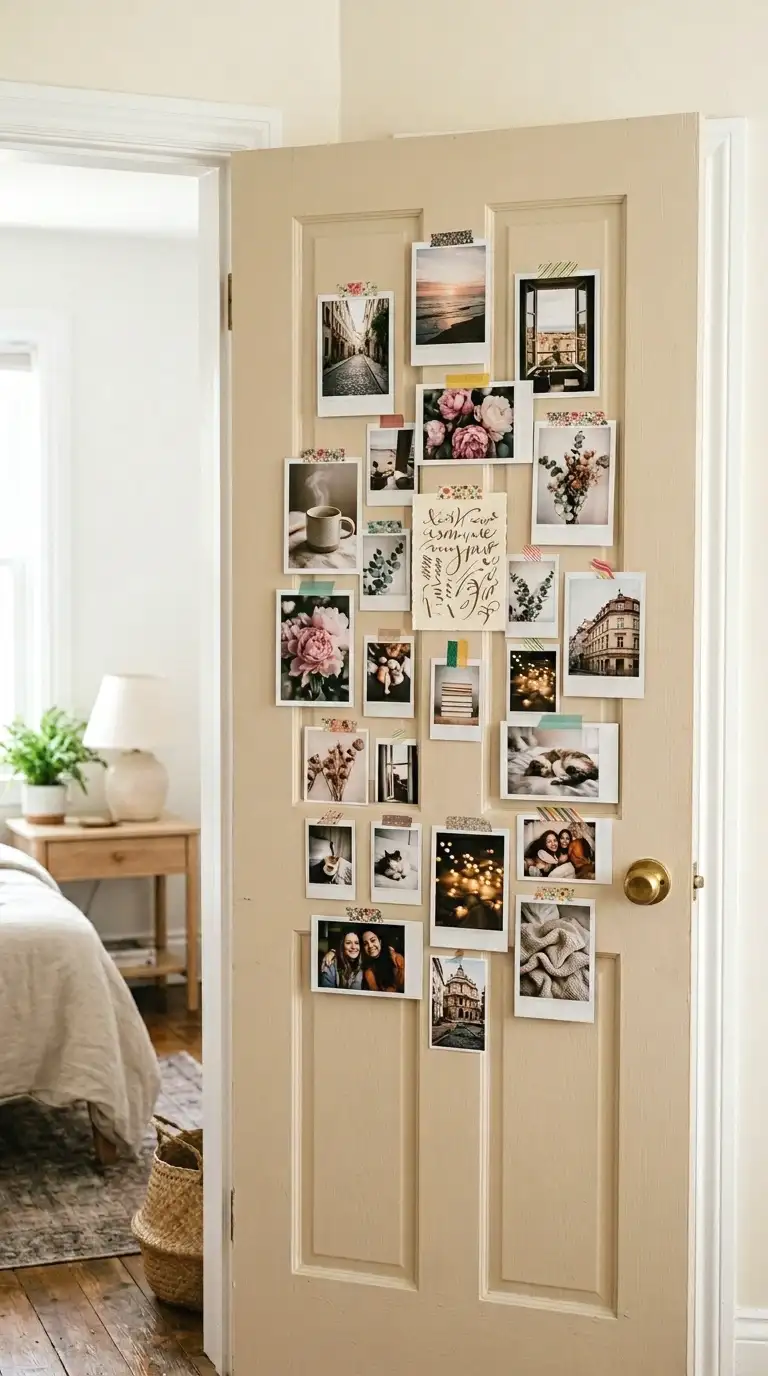 create a gallery of polaroids and printed photos