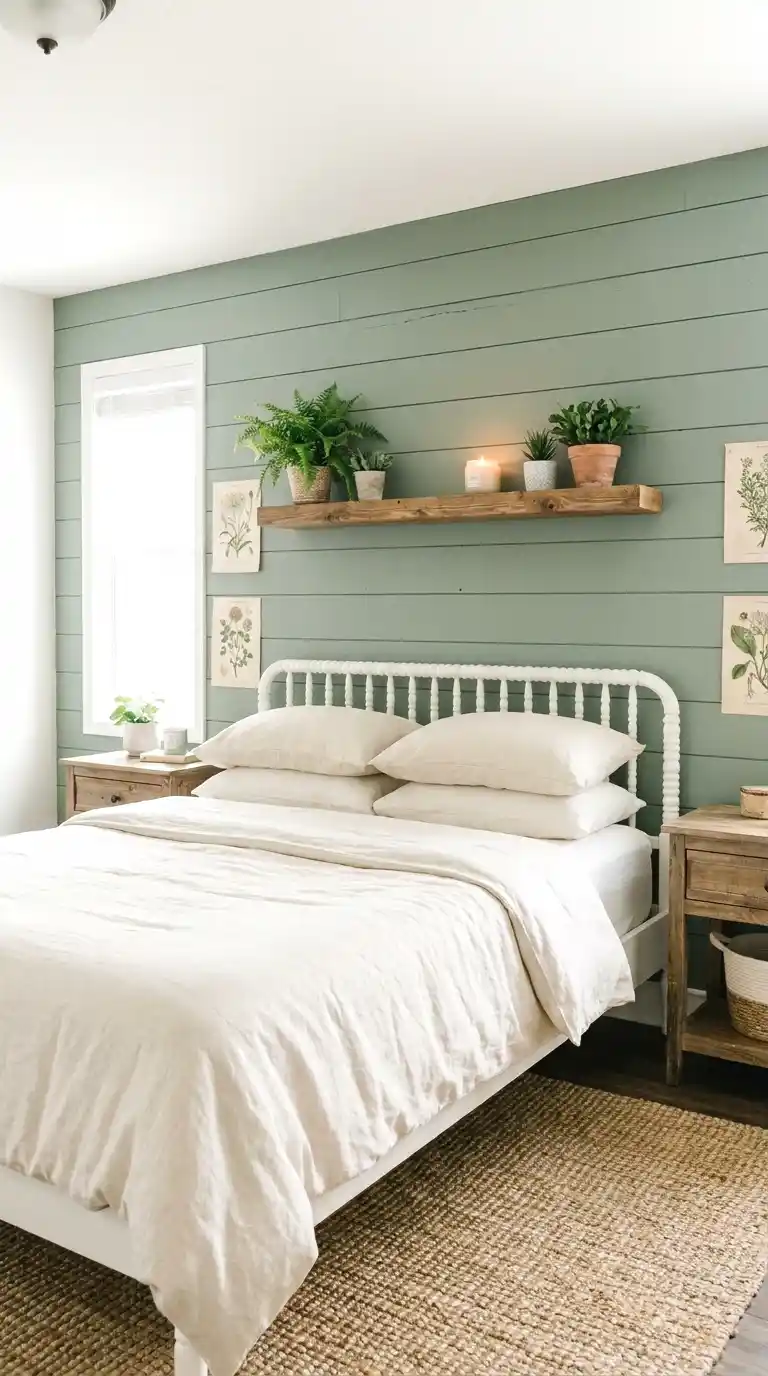 sage shiplap for extra texture