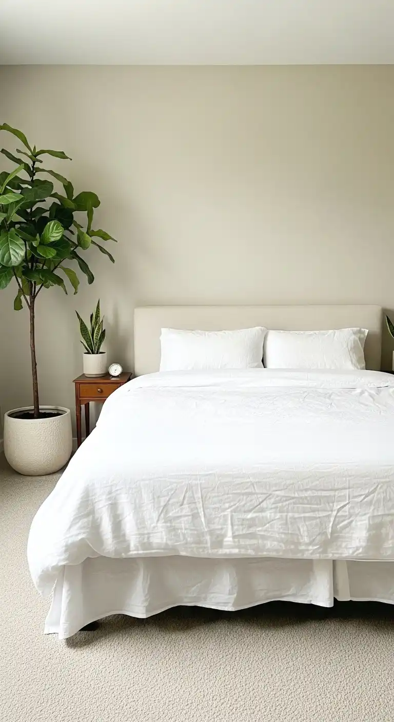 incorporate indoor plants for warmth and life