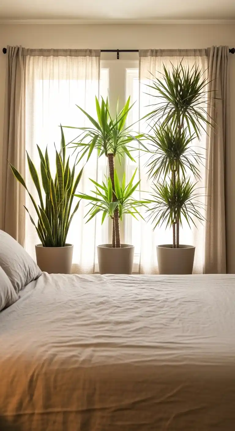 frame your window with plants on either side