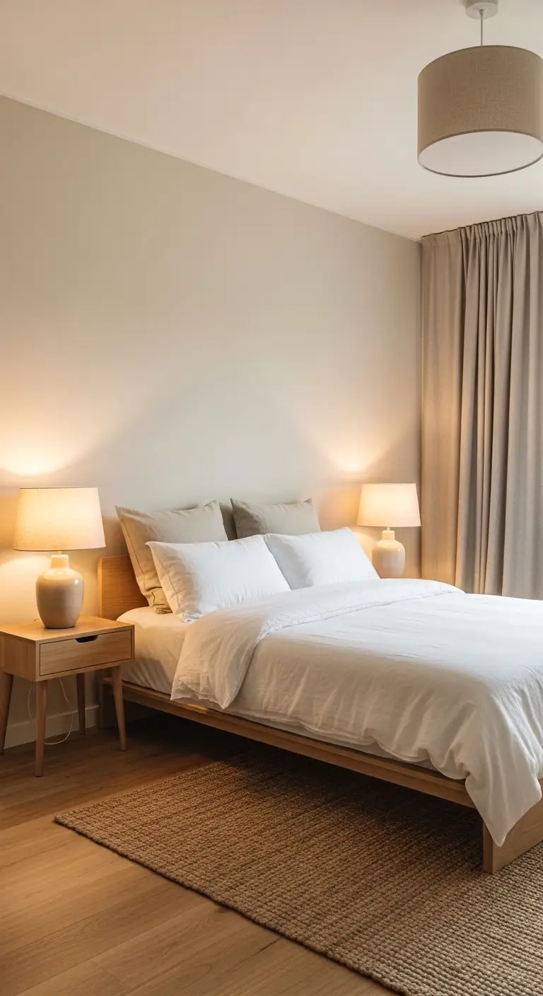 use matching lamps for visual balance