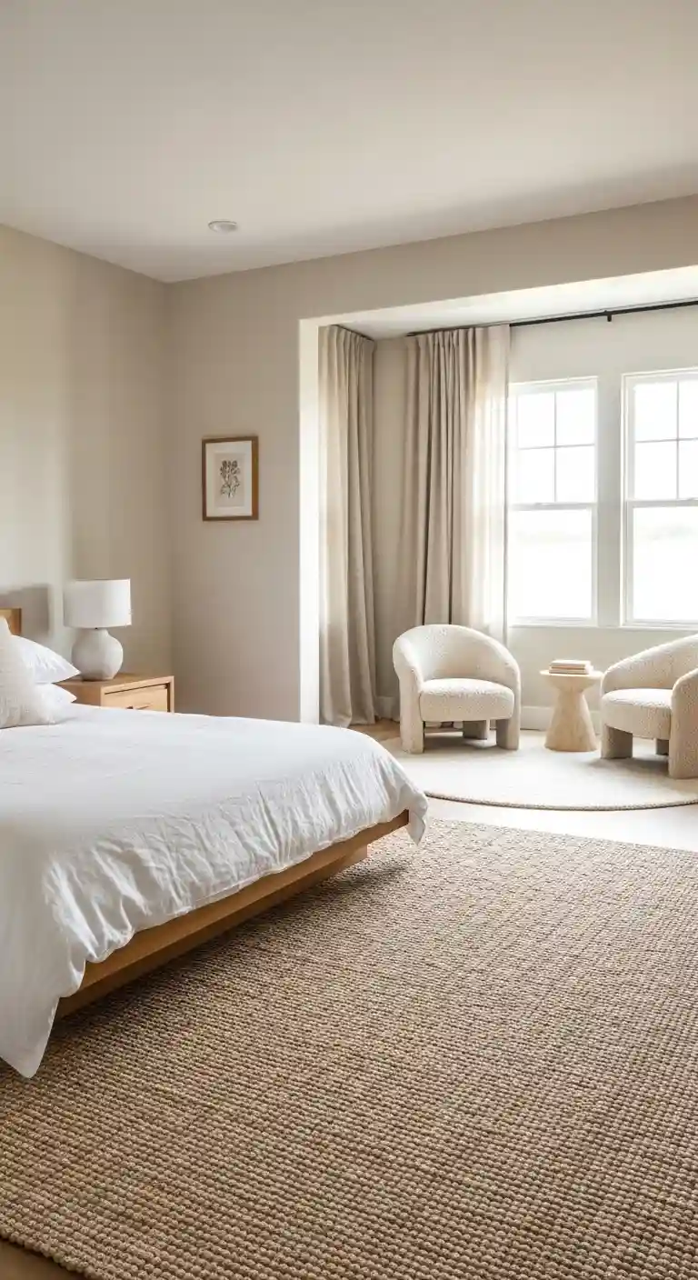 . add soft rugs to define sleeping and living zones