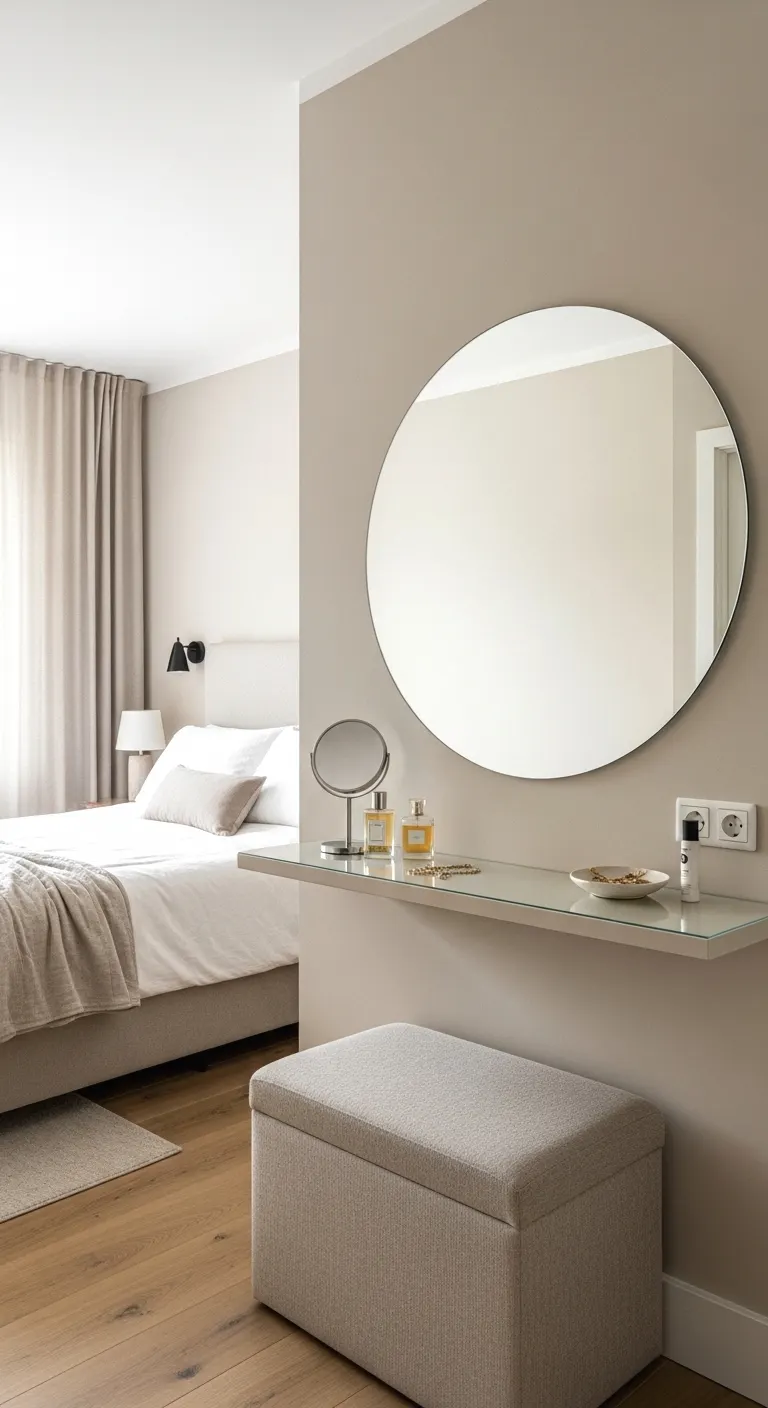 create a shared vanity or dressing area